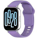 For Redmi Watch 5 Active Solid Color Reverse Buckle Silicone Watch Band(Lavender Purple)