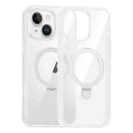 For iPhone 15 High Transparency MagSafe Holder Phone Case(Transparent)