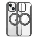 For iPhone 13 High Transparency 360 Degree Rotating Holder MagSafe Phone Case(Titanium Gray)