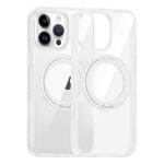 For iPhone 12 Pro Max High Transparency 360 Degree Rotating Holder MagSafe Phone Case(Transparent)