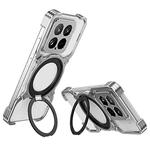For Xiaomi 15 Mechanical Arm Borderless MagSafe Holder Metal Phone Case(Silver)
