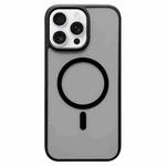 For iPhone 16 Pro Camera Control Button MagSafe Frosted Phone Case(Transparent Black)