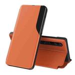 For Xiaomi Mi 10 / Mi 10 Pro Attraction Flip Holder Leather Phone Case(Orange)