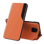 For Xiaomi Redmi Note 9 Pro Attraction Flip Holder Leather Phone Case(Orange)