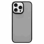 For iPhone 16 Pro Max Camera Control Button Frosted Phone Case(Transparent Black)