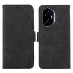 For Honor 400 ABEEL Frosted Magnetic RFID Leather Phone Case(Black)