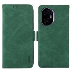 For Honor 400 ABEEL Frosted Magnetic RFID Leather Phone Case(Green)