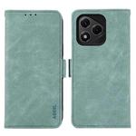 For Honor 400 Lite ABEEL Frosted Magnetic RFID Leather Phone Case(Cyan)