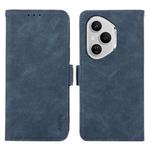 For Honor 400 Pro Global 160.8mm ABEEL Frosted Magnetic RFID Leather Phone Case(Blue)