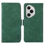 For Honor 400 Pro Global 160.8mm ABEEL Frosted Magnetic RFID Leather Phone Case(Green)
