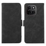 For Honor X6c 4G ABEEL Frosted Magnetic RFID Leather Phone Case(Black)