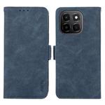 For Honor X6c 4G ABEEL Frosted Magnetic RFID Leather Phone Case(Blue)