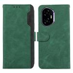For Honor 400 ABEEL Color Block Magnetic RFID Leather Phone Case(Green-Black)