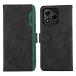 For Honor 400 Lite ABEEL Color Block Magnetic RFID Leather Phone Case(Black-Green)