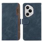 For Honor 400 Pro Global 160.8mm ABEEL Color Block Magnetic RFID Leather Phone Case(Blue-Brown)