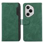 For Honor 400 Pro Global 160.8mm ABEEL Color Block Magnetic RFID Leather Phone Case(Green-Black)
