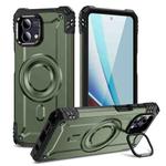 For Motorola Moto G Stylus 5G 2023 Lens Holder MagSafe Phone Case(Army Green)