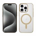 For iPhone 15 Pro Max Nano Series PC MagSafe Phone Case(Desert Gold)