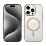 For iPhone 15 Pro Nano Series PC MagSafe Phone Case(Desert Gold)