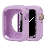 For Apple Watch Series 38mm / 40mm Candy Silicone Half Coverage Watch Case(Lavender Purple)