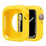 For Apple Watch Series 41mm Candy Silicone Half Coverage Watch Case(Yellow)