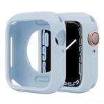 For Apple Watch Series 42mm / 44mm Candy Silicone Half Coverage Watch Case(Sky Blue)