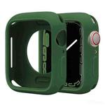 For Apple Watch Series 45mm Candy Silicone Half Coverage Watch Case(Alfalfa Green)