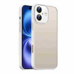 For iPhone 16 Nano Semi-transparent Frosted Skin Feel Phone Case(Antique White)