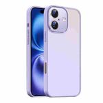 For iPhone 16 Nano Semi-transparent Frosted Skin Feel Phone Case(Lilac Purple)