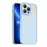 For iPhone 13 Pro Max Nano Semi-transparent Frosted Skin Feel Phone Case(Sky Blue)