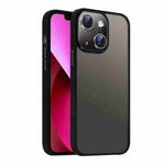 For iPhone 13 Nano Semi-transparent Frosted Skin Feel Phone Case(Black)