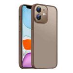For iPhone 11 Nano Semi-transparent Frosted Skin Feel Phone Case(Desert Gold)