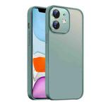 For iPhone 11 Nano Semi-transparent Frosted Skin Feel Phone Case(Deep Cyan)