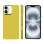 For iPhone 16 Plus Liquid Silicone Phone MagSafe Case(Yellow)