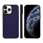 For iPhone 11 Pro Max Liquid Silicone Phone MagSafe Case(Dark Purple)