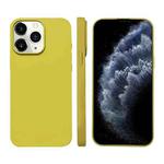 For iPhone 11 Pro Max Liquid Silicone Phone MagSafe Case(Yellow)