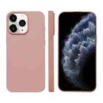 For iPhone 11 Pro Max Liquid Silicone Phone MagSafe Case(Pink)