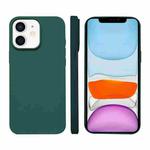 For iPhone 11 Liquid Silicone Phone MagSafe Case(Dark Green)