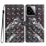 For Xiaomi 15 3D Pattern Leather Phone Case(Skull)