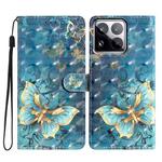 For Xiaomi 15 Pro 3D Pattern Leather Phone Case(3D Butterfly)