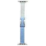 For Apple Watch 46mm / 49mm / 45mm / 44mm 14mm Magnetic Buckle Litchi Leather Watch Band(Blue Beige)