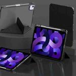 For iPad Air 11 2024 / Air 2022 10.9 mutural Y-Shape Deformation Leather Tablet Case(Black)