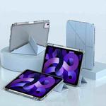 For iPad Air 11 2024 / Air 2022 10.9 mutural Y-Shape Deformation Leather Tablet Case(Ice Blue)