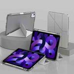 For iPad Air 11 2024 / Air 2022 10.9 mutural Y-Shape Deformation Leather Tablet Case(Grey)