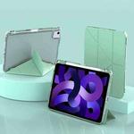 For iPad Air 11 2024 / Air 2022 10.9 mutural Y-Shape Deformation Leather Tablet Case(Green)