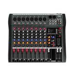 XTUGA CT80X 8-Channels Audio Mixer DJ Mixing Console with 48V Power Supply(US Plug)