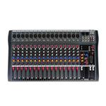 XTUGA CT160X 16-Channels Audio Mixer DJ Mixing Console with 48V Power Supply(US Plug)