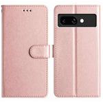 For Google Pixel 9a Silk Texture Horizontal Flip Leather Phone Case(Rose Gold)