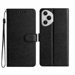 For Honor 400 Pro Global Silk Texture Horizontal Flip Leather Phone Case(Black)