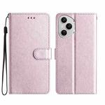 For Honor 400 Pro Global Silk Texture Horizontal Flip Leather Phone Case(Rose Pink)